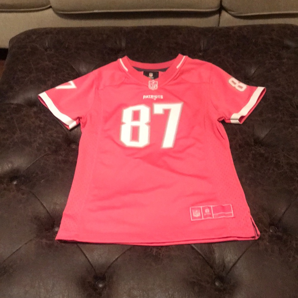 Girls 10/12 Pink Patriots Jersey (Gronkowski)